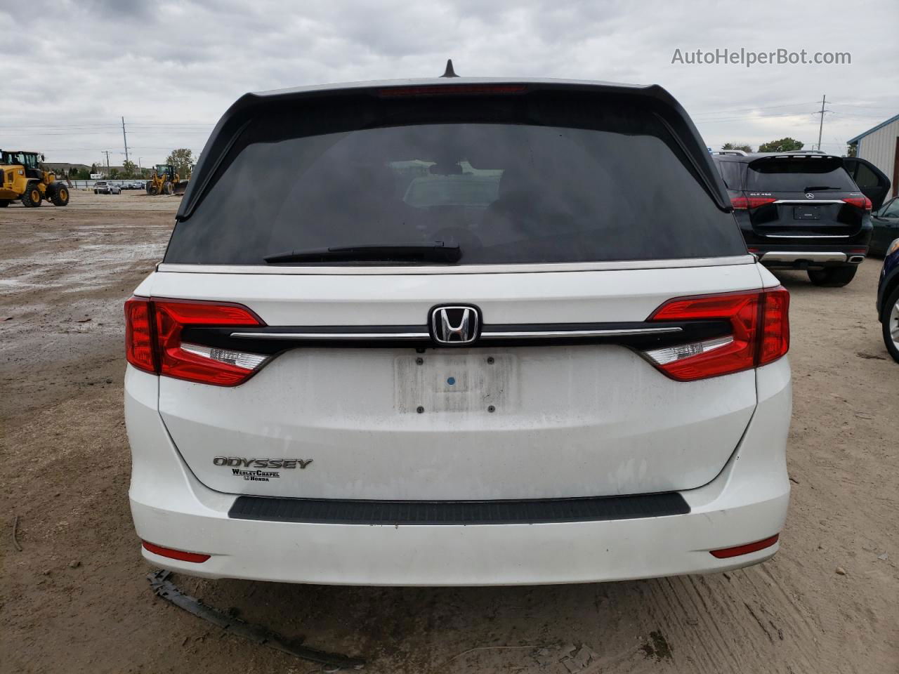 2021 Honda Odyssey Ex White vin: 5FNRL6H54MB044527