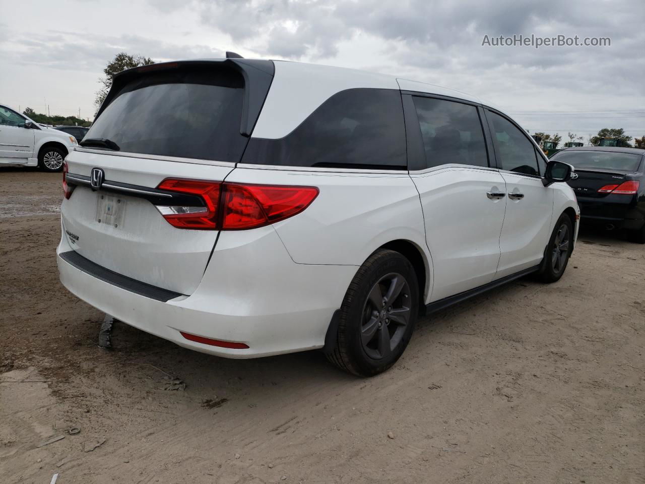 2021 Honda Odyssey Ex White vin: 5FNRL6H54MB044527