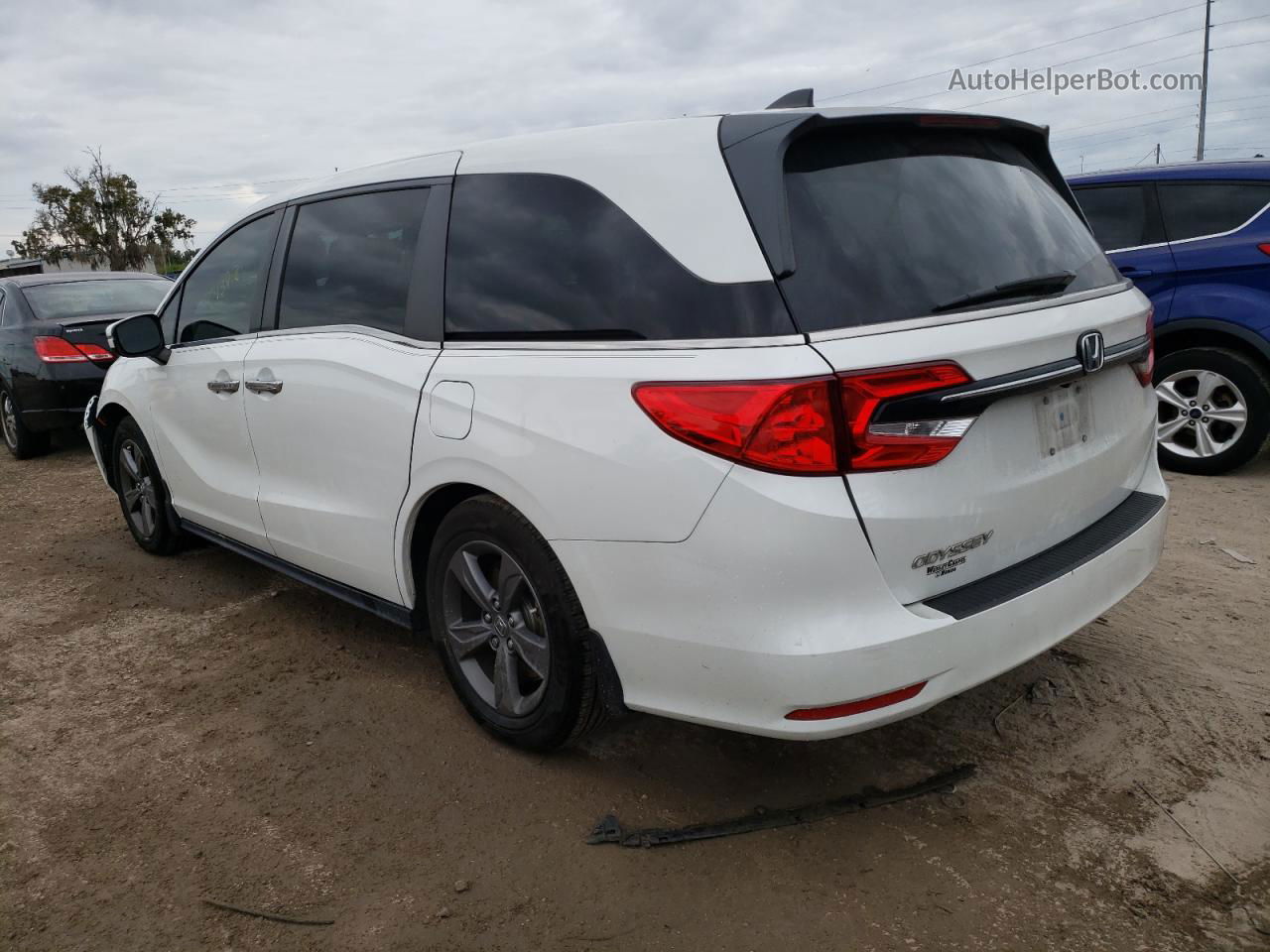 2021 Honda Odyssey Ex White vin: 5FNRL6H54MB044527