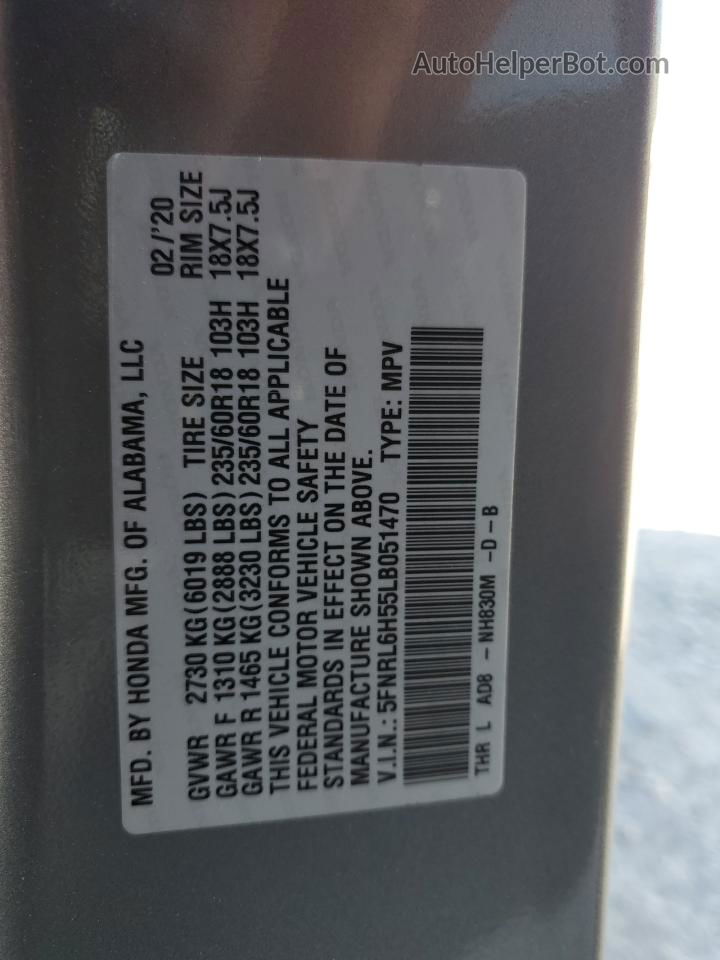 2020 Honda Odyssey Ex Silver vin: 5FNRL6H55LB051470