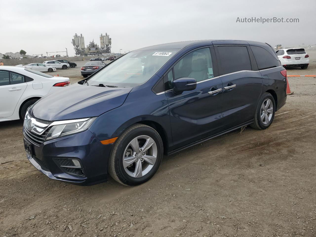 2020 Honda Odyssey Ex Blue vin: 5FNRL6H55LB057561