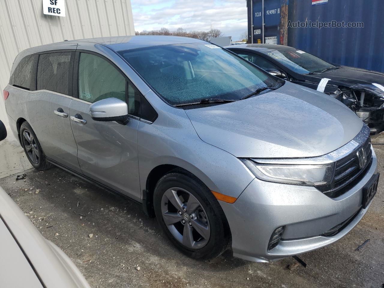 2021 Honda Odyssey Ex Silver vin: 5FNRL6H55MB020477