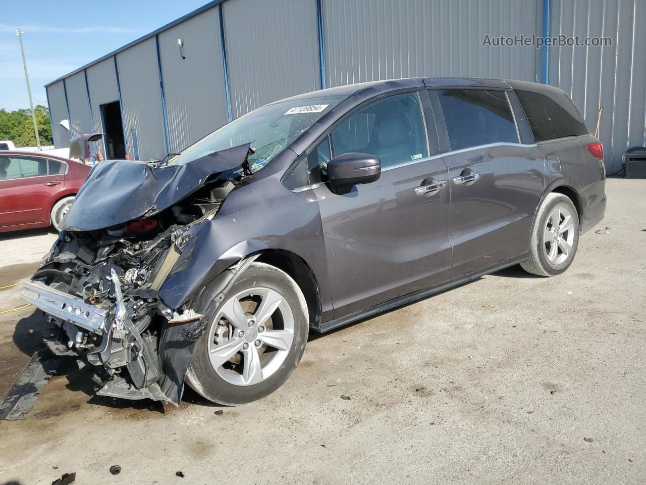 2019 Honda Odyssey Ex Gray vin: 5FNRL6H56KB050438