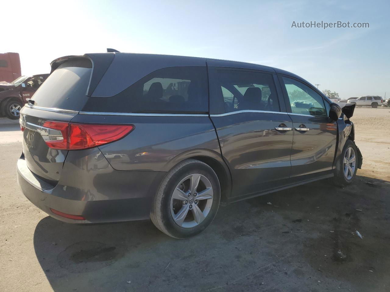 2019 Honda Odyssey Ex Gray vin: 5FNRL6H56KB050438