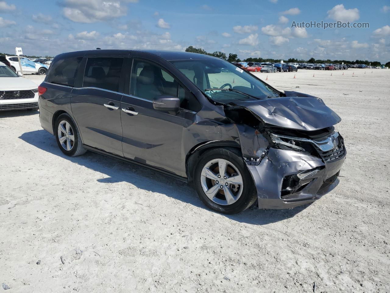 2019 Honda Odyssey Ex Gray vin: 5FNRL6H56KB050438