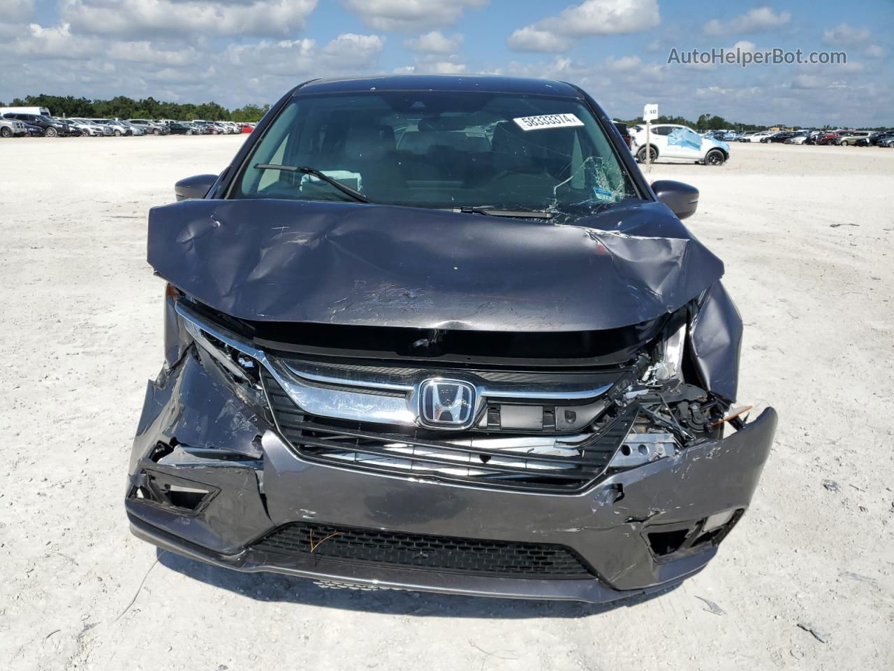 2019 Honda Odyssey Ex Gray vin: 5FNRL6H56KB050438