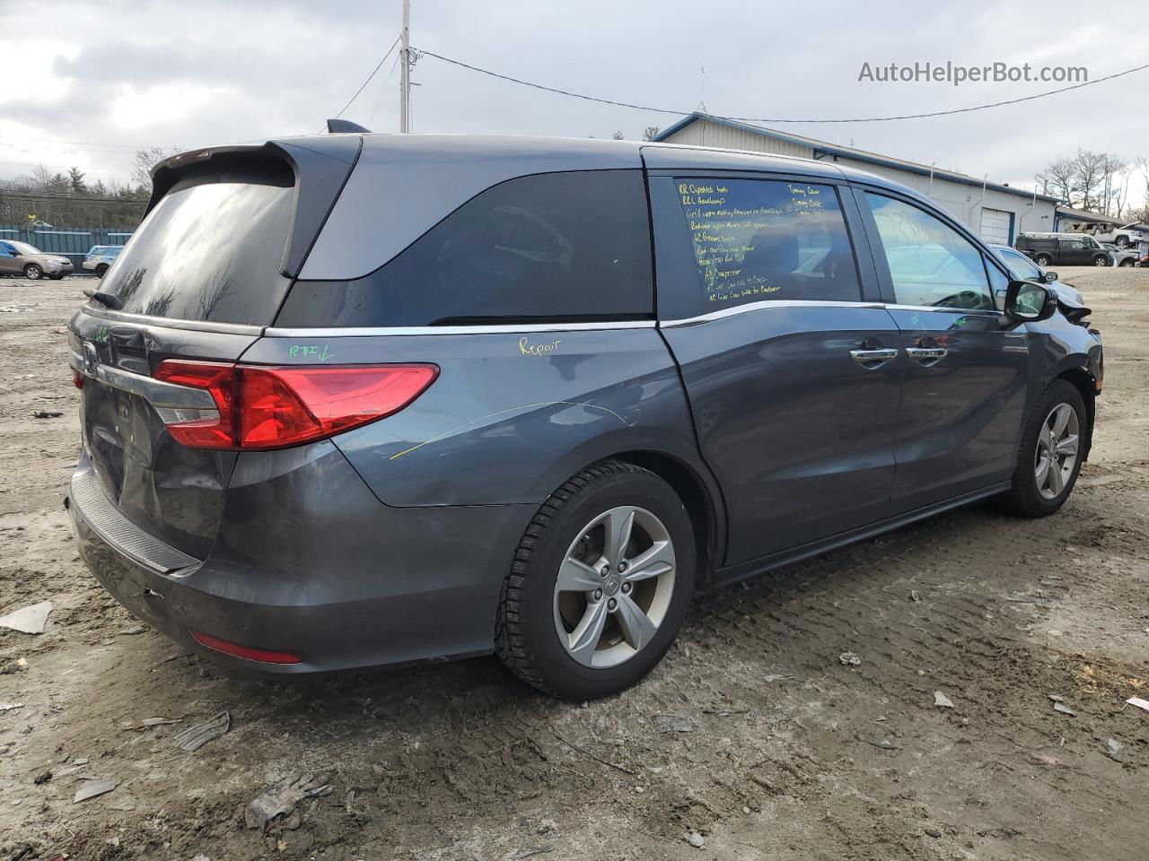 2020 Honda Odyssey Ex Gray vin: 5FNRL6H56LB021703