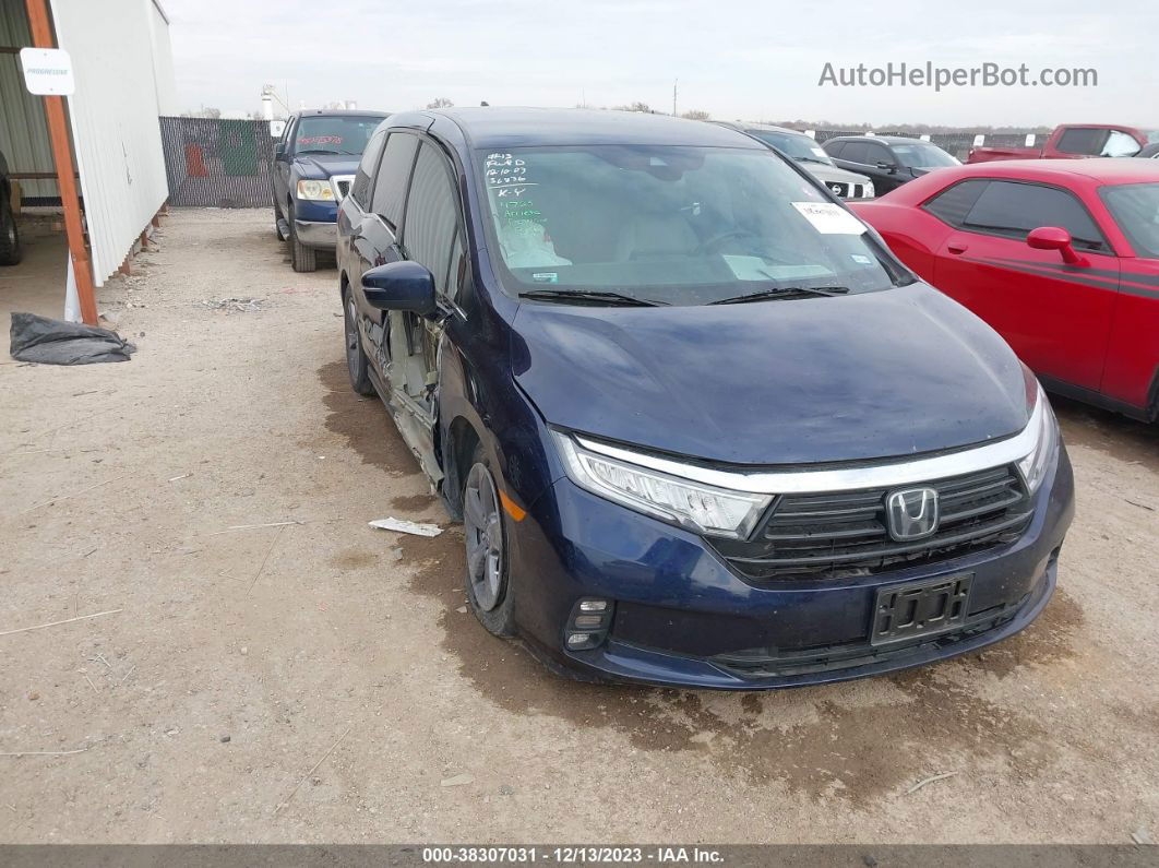 2021 Honda Odyssey Ex Синий vin: 5FNRL6H56MB043850