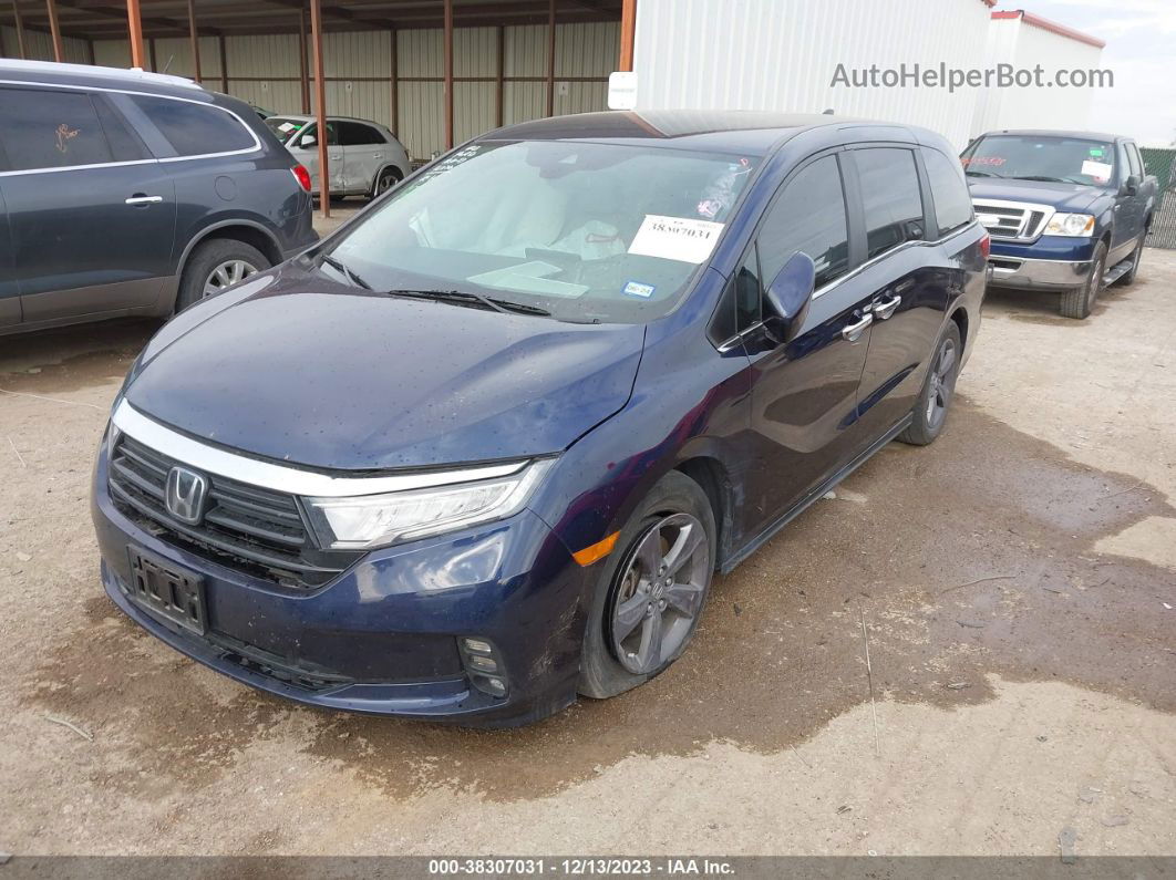 2021 Honda Odyssey Ex Синий vin: 5FNRL6H56MB043850