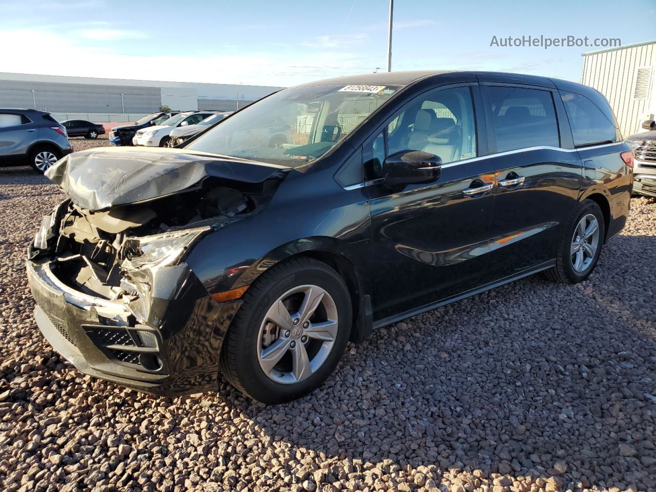 2019 Honda Odyssey Ex Черный vin: 5FNRL6H57KB014287