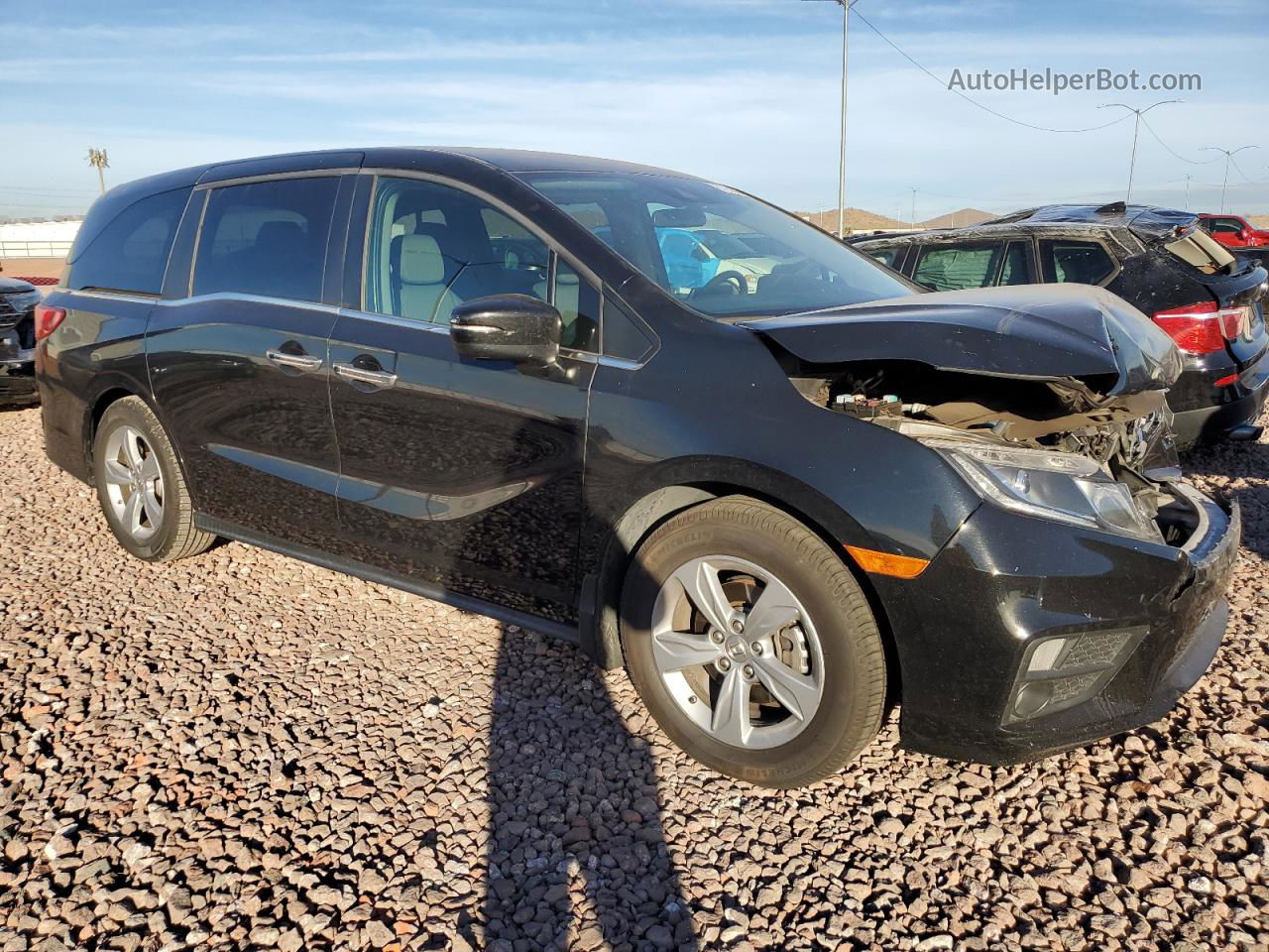 2019 Honda Odyssey Ex Черный vin: 5FNRL6H57KB014287