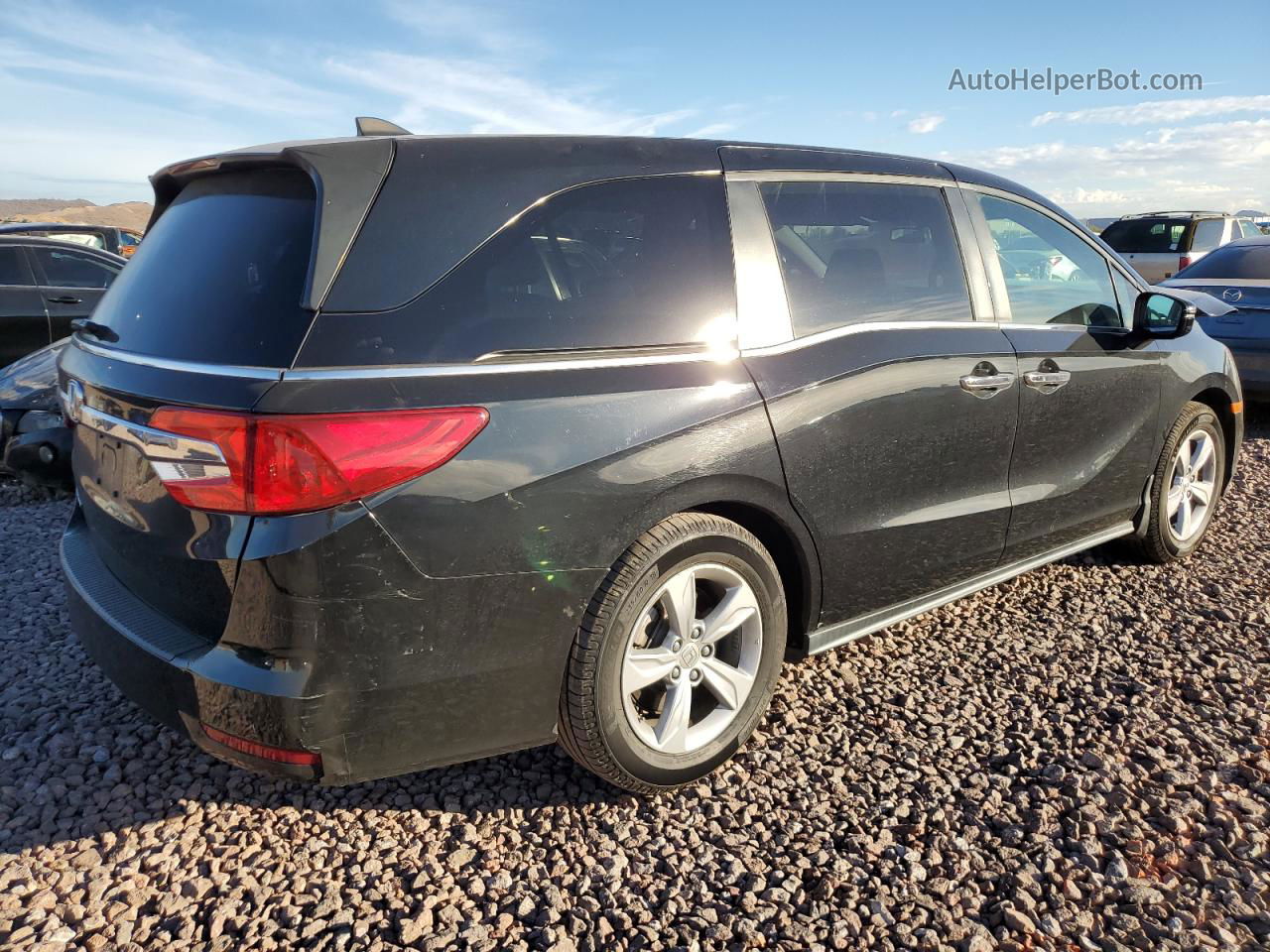 2019 Honda Odyssey Ex Черный vin: 5FNRL6H57KB014287