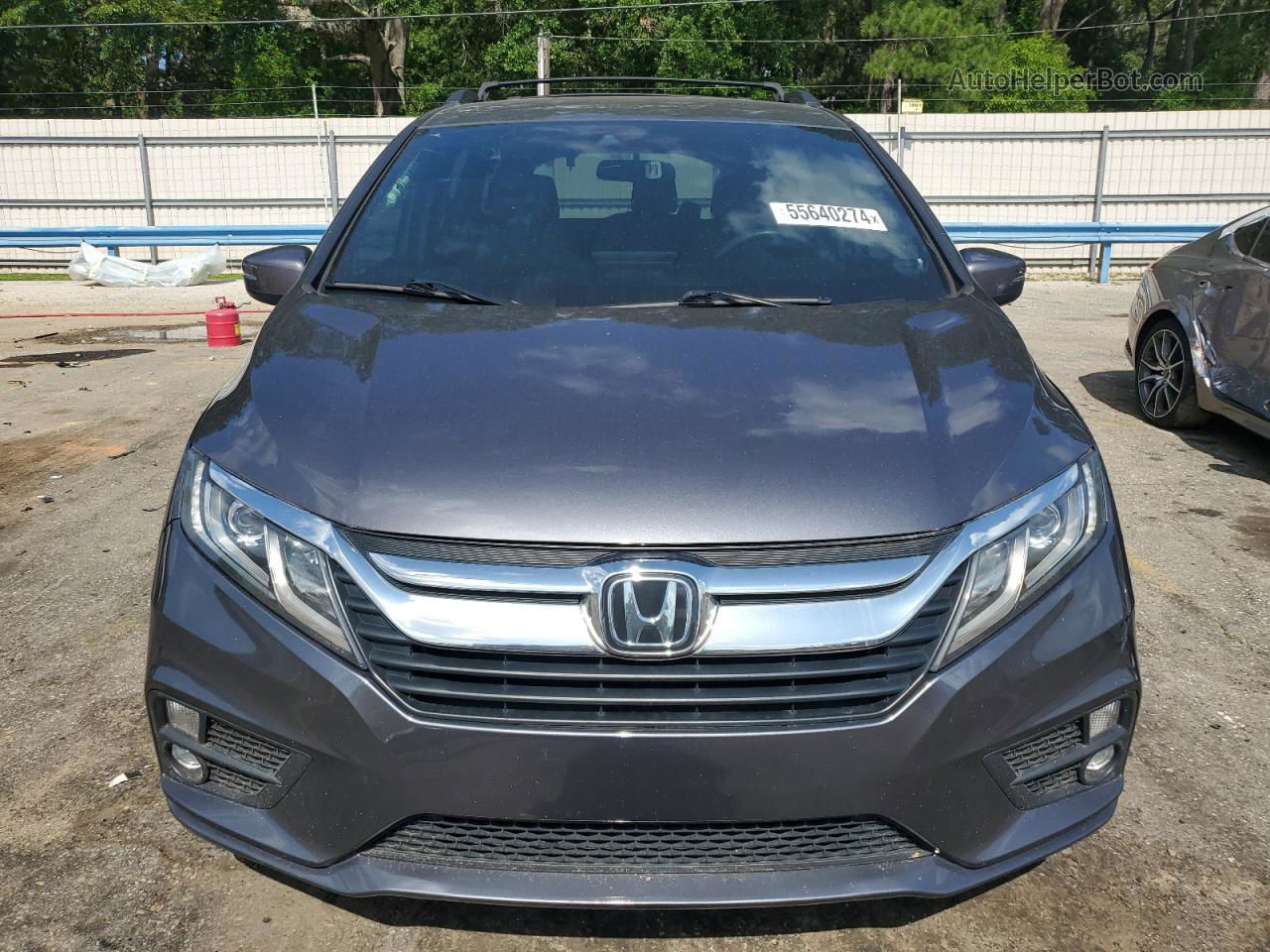 2019 Honda Odyssey Ex Серый vin: 5FNRL6H58KB013861