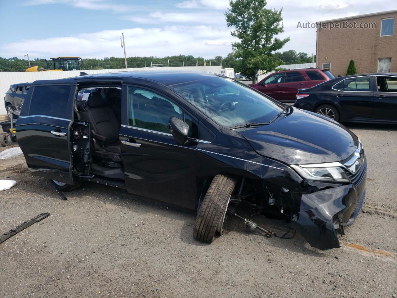 2020 Honda Odyssey Ex Черный vin: 5FNRL6H58LB006622