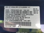 2021 Honda Odyssey Ex Blue vin: 5FNRL6H58MB018786