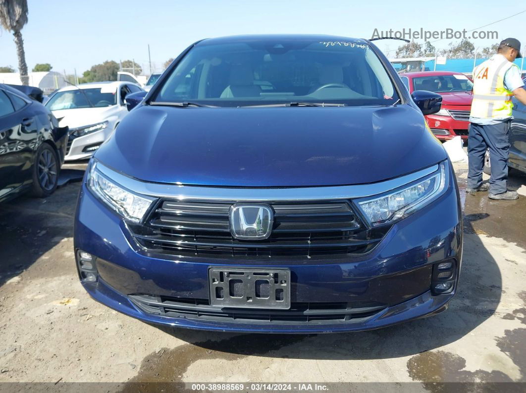 2021 Honda Odyssey Ex Blue vin: 5FNRL6H58MB018786