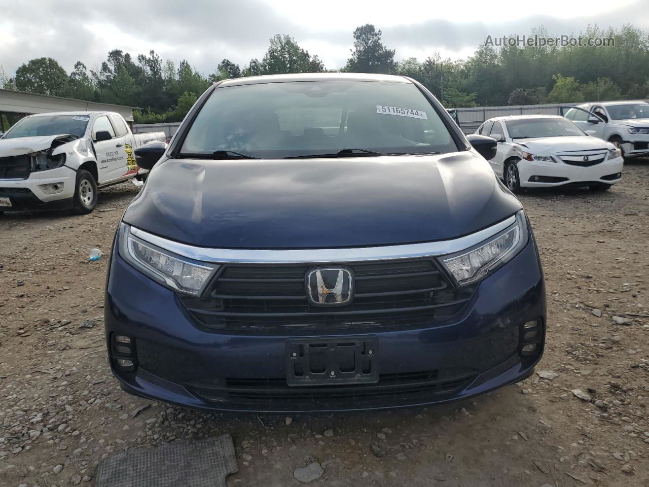 2021 Honda Odyssey Ex Blue vin: 5FNRL6H58MB023194