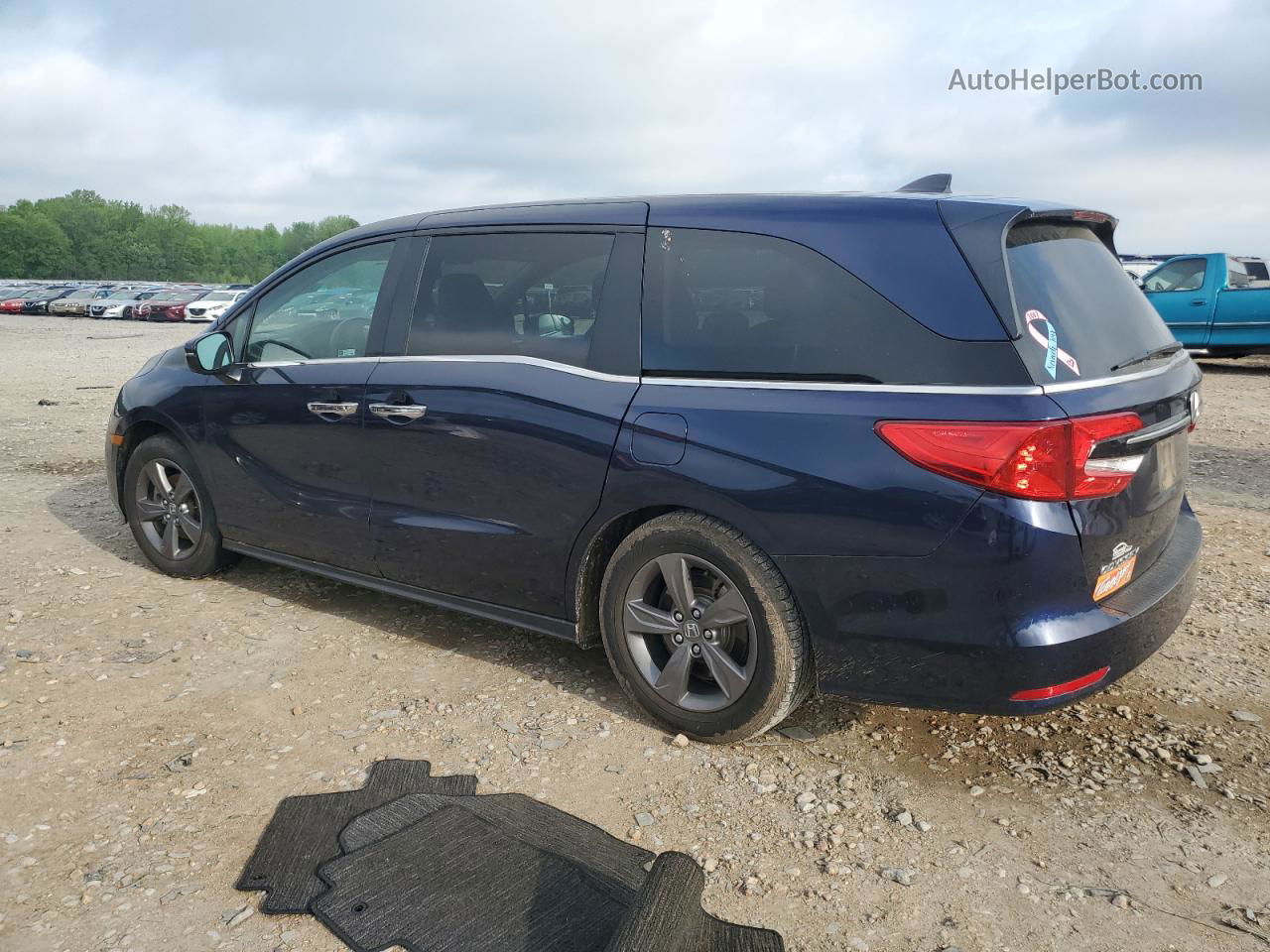 2021 Honda Odyssey Ex Синий vin: 5FNRL6H58MB023194