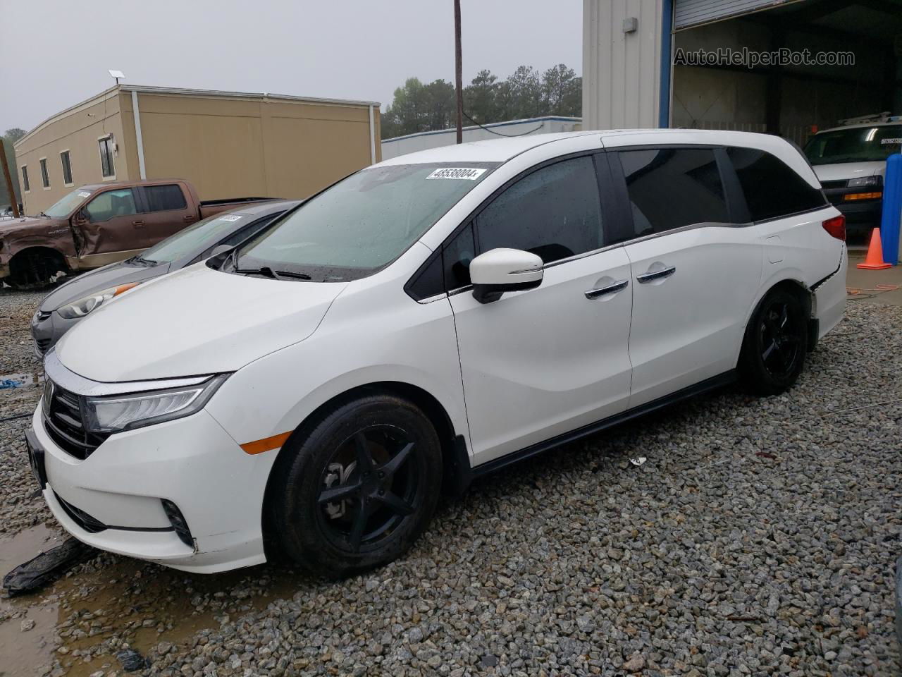 2021 Honda Odyssey Ex White vin: 5FNRL6H58MB044465