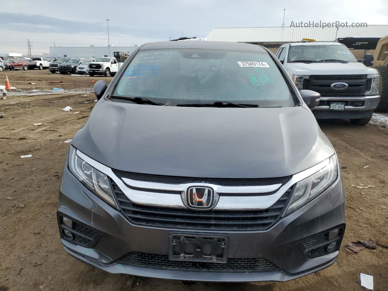 2019 Honda Odyssey Ex Серый vin: 5FNRL6H59KB093350