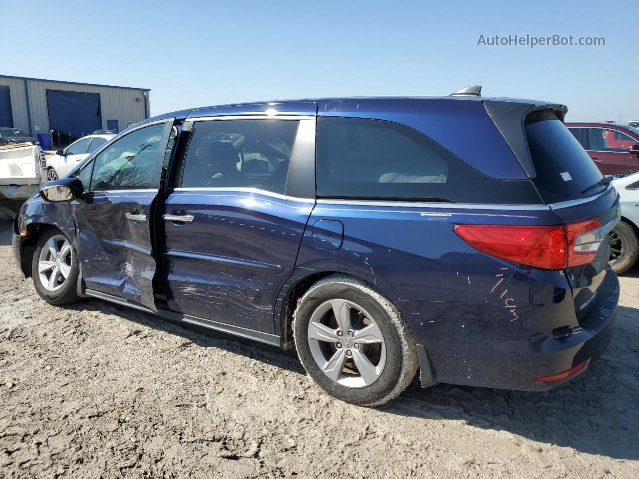 2019 Honda Odyssey Ex Blue vin: 5FNRL6H59KB102614