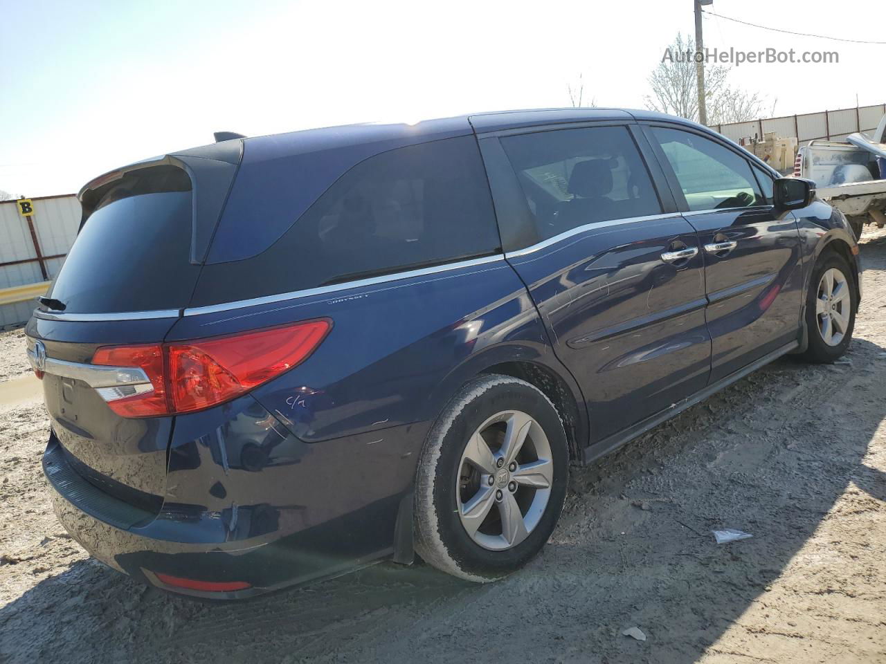 2019 Honda Odyssey Ex Blue vin: 5FNRL6H59KB102614