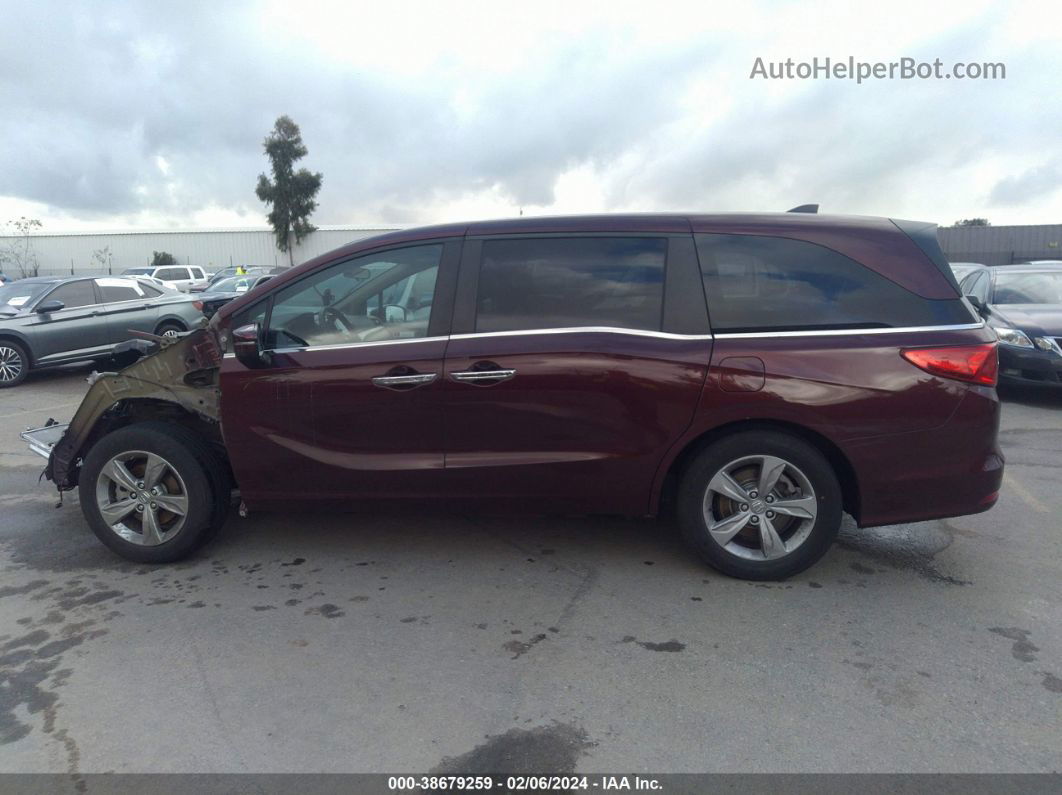 2020 Honda Odyssey Ex Burgundy vin: 5FNRL6H59LB022618