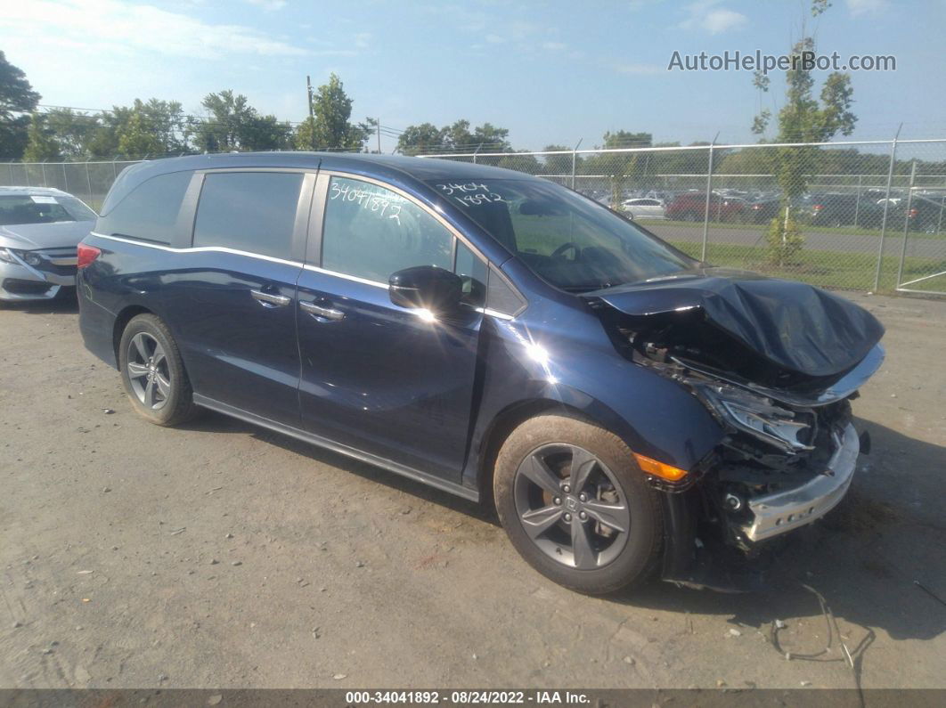 2021 Honda Odyssey Ex Blue vin: 5FNRL6H59MB010826