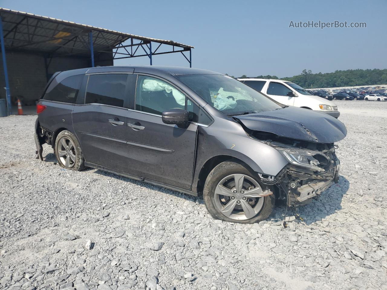 2019 Honda Odyssey Ex Gray vin: 5FNRL6H5XKB072121