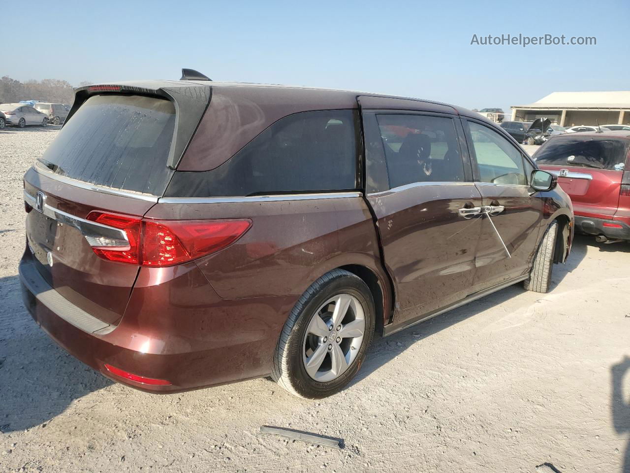 2019 Honda Odyssey Ex Burgundy vin: 5FNRL6H5XKB073821