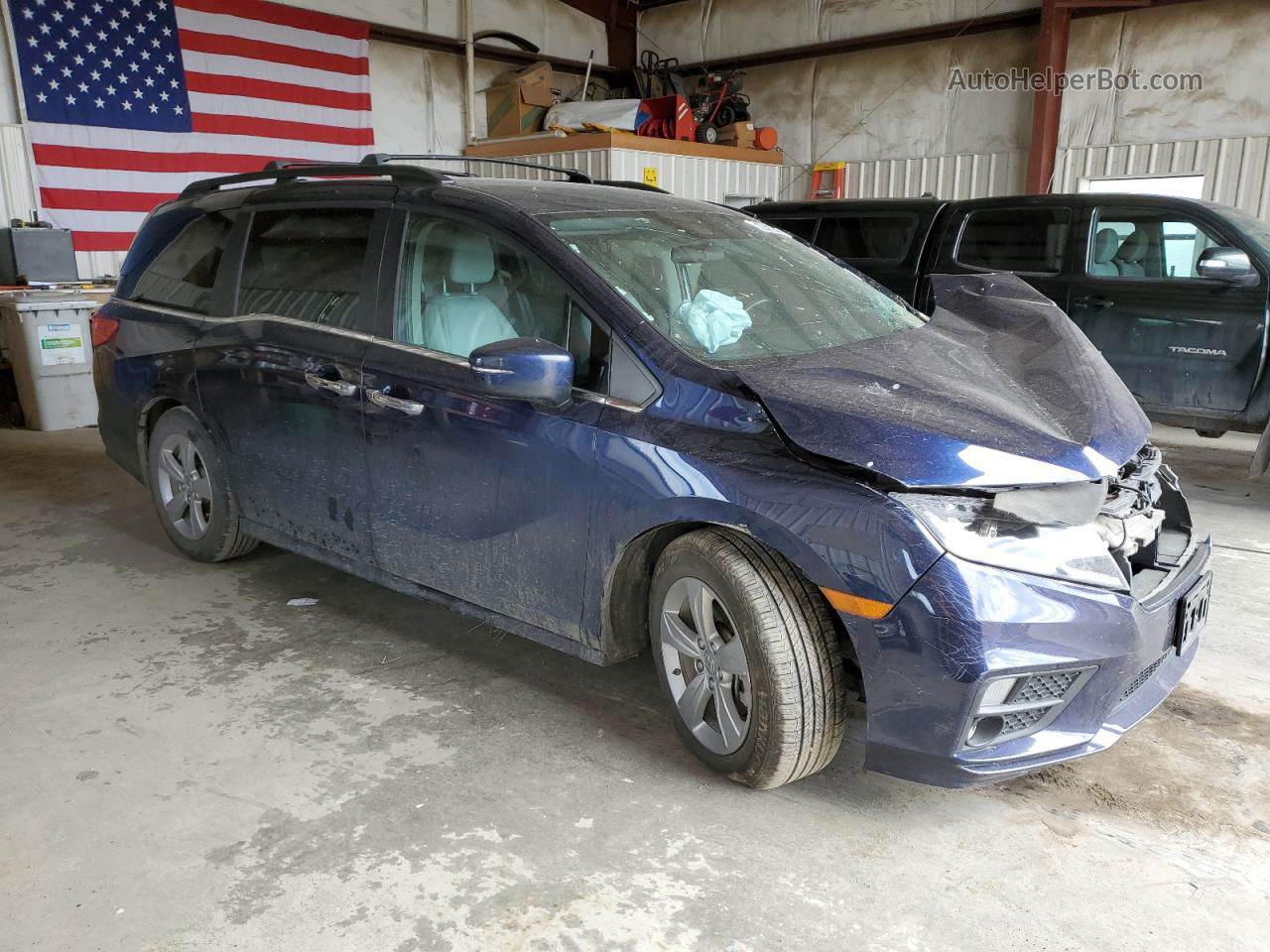 2019 Honda Odyssey Ex Blue vin: 5FNRL6H5XKB094314