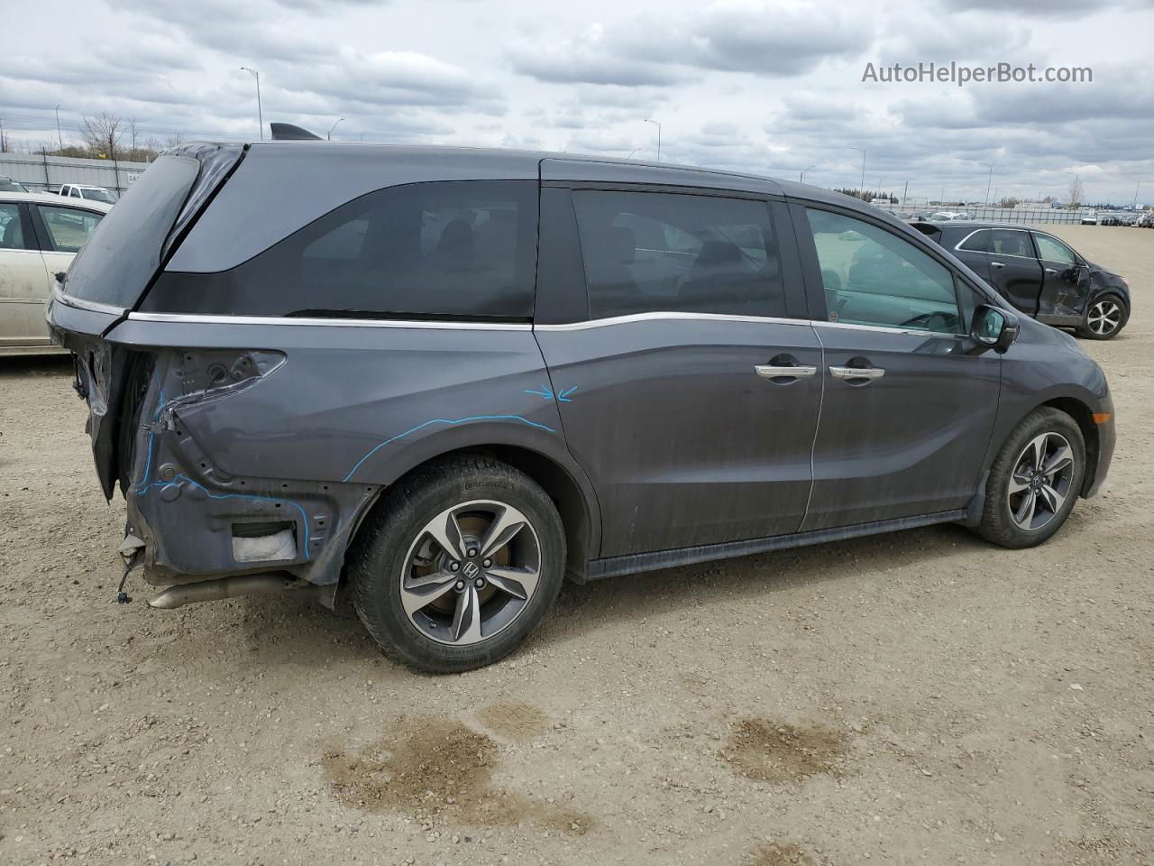 2020 Honda Odyssey Exl Gray vin: 5FNRL6H62LB503531