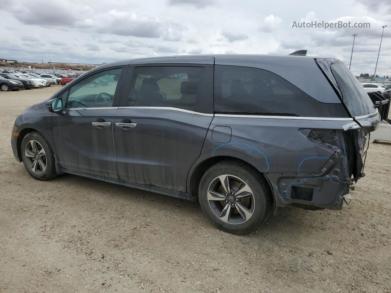 2020 Honda Odyssey Exl Gray vin: 5FNRL6H62LB503531