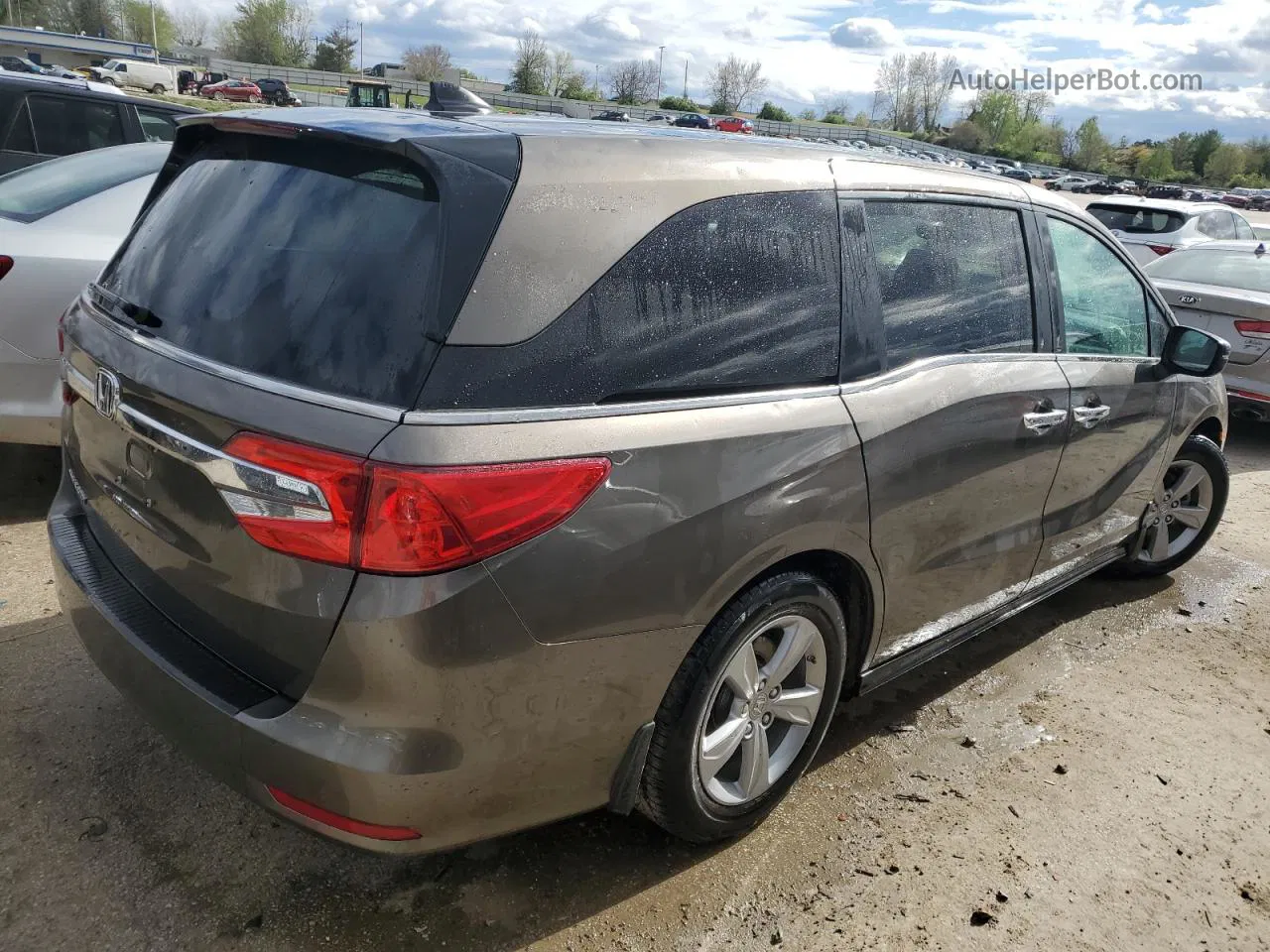 2019 Honda Odyssey Exl Beige vin: 5FNRL6H70KB024323