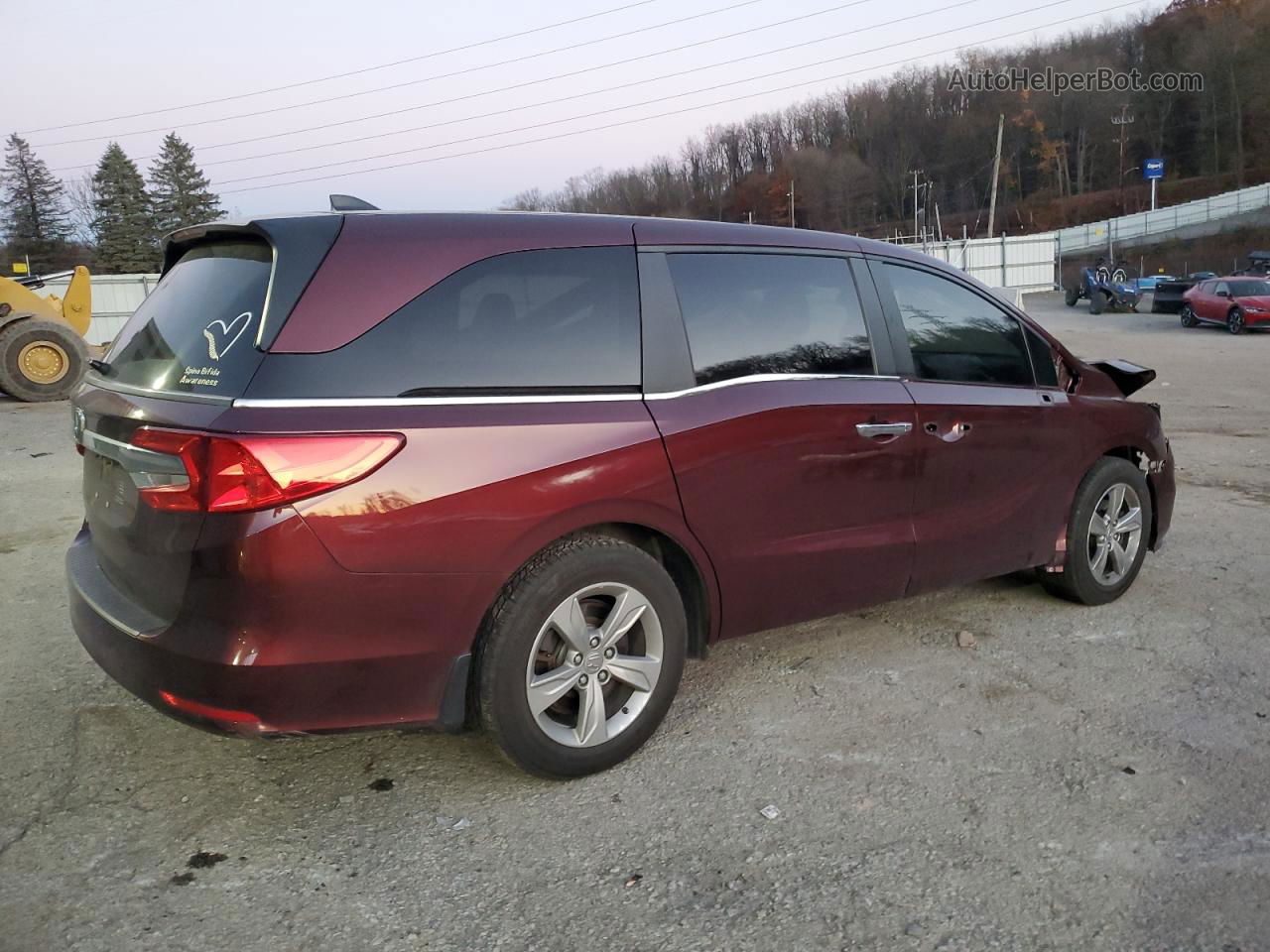 2019 Honda Odyssey Exl Red vin: 5FNRL6H70KB030185