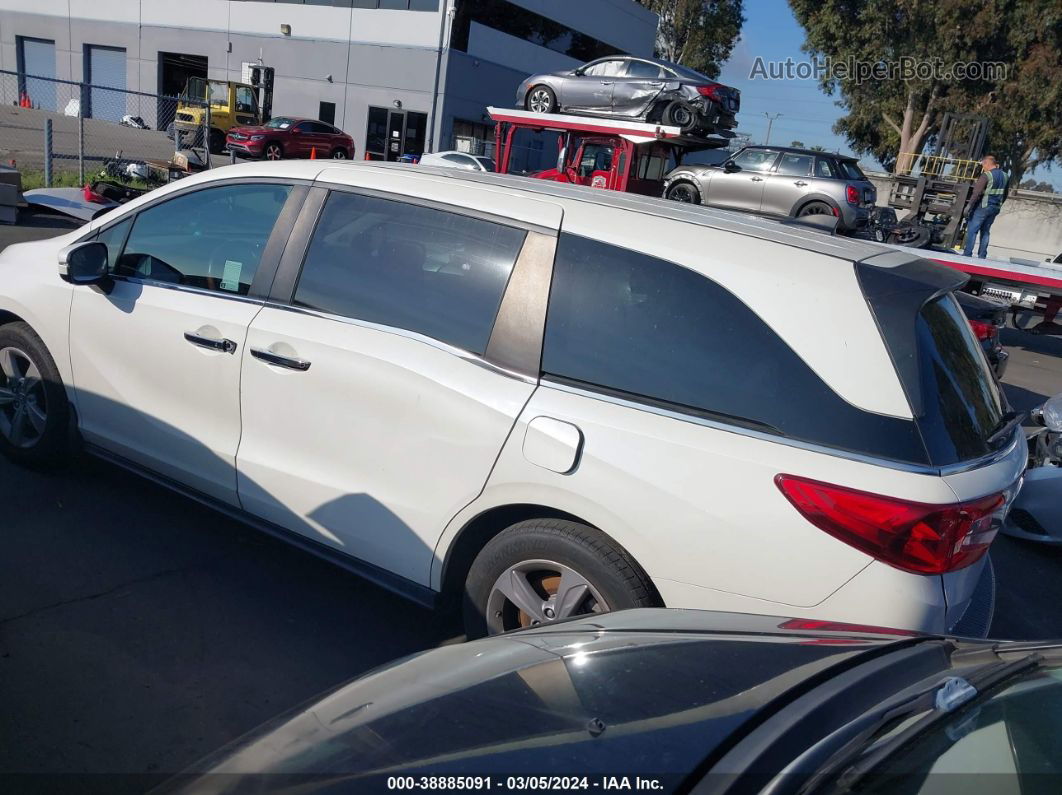 2019 Honda Odyssey Ex-l White vin: 5FNRL6H70KB071447