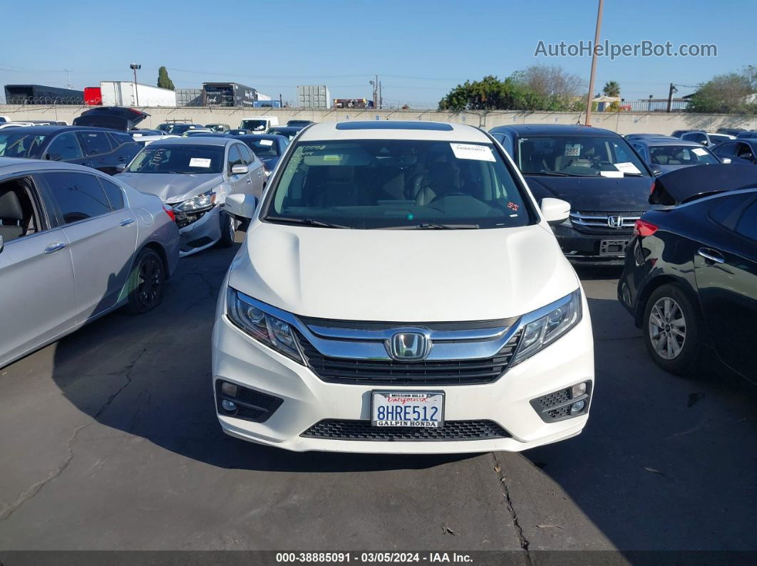 2019 Honda Odyssey Ex-l White vin: 5FNRL6H70KB071447