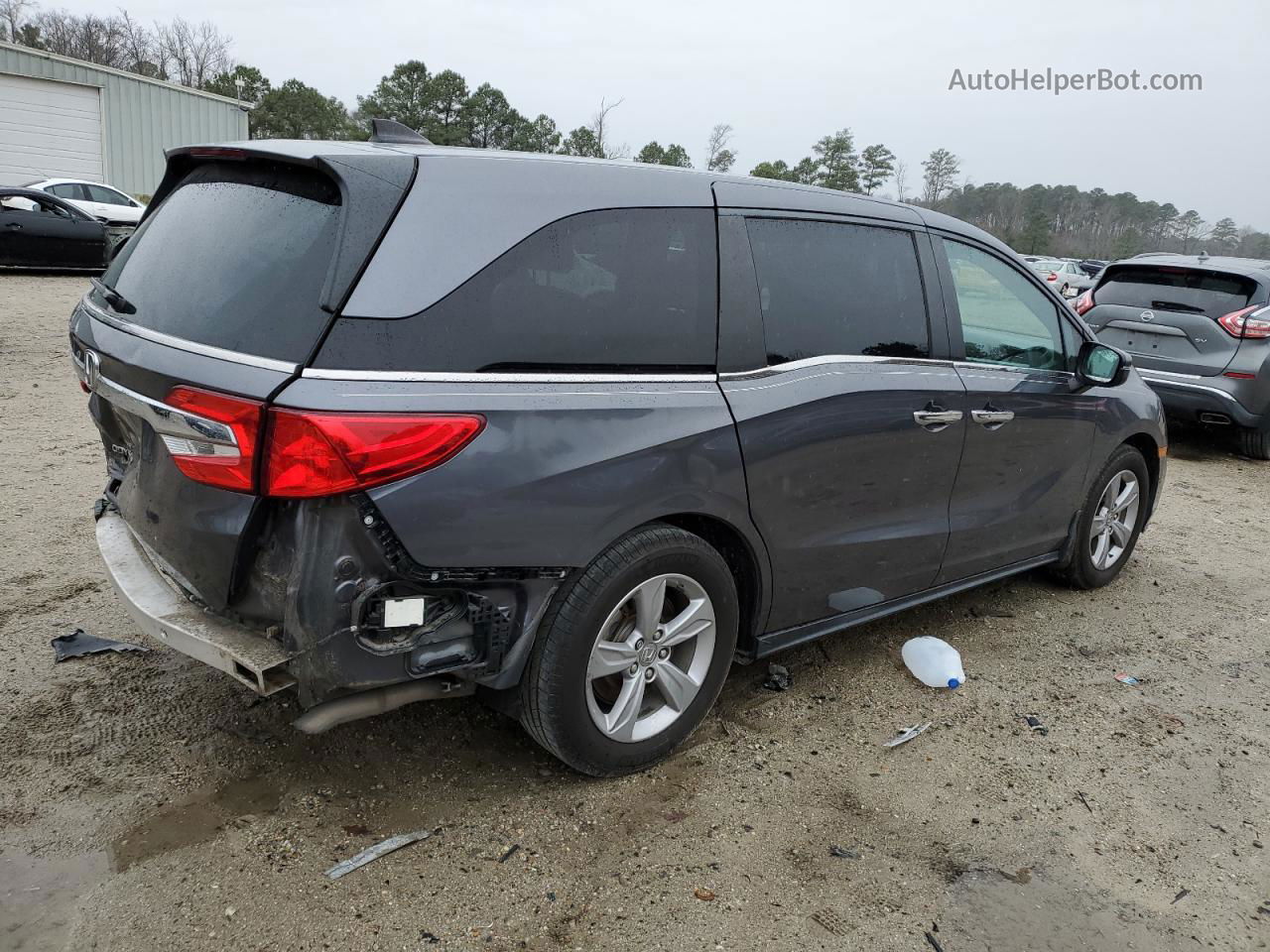 2019 Honda Odyssey Exl Gray vin: 5FNRL6H70KB089317