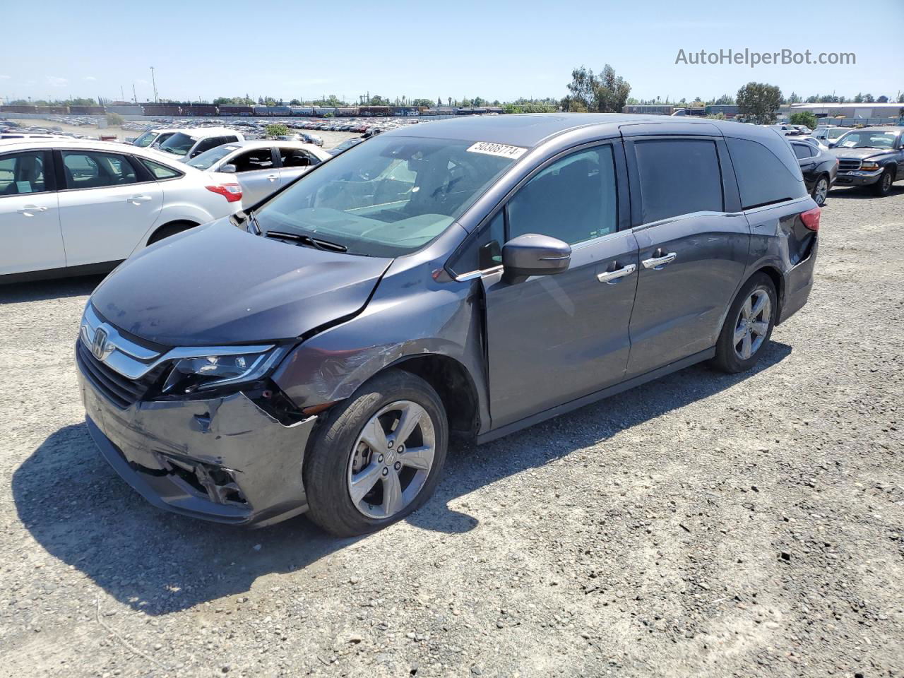 2020 Honda Odyssey Exl Gray vin: 5FNRL6H70LB008432