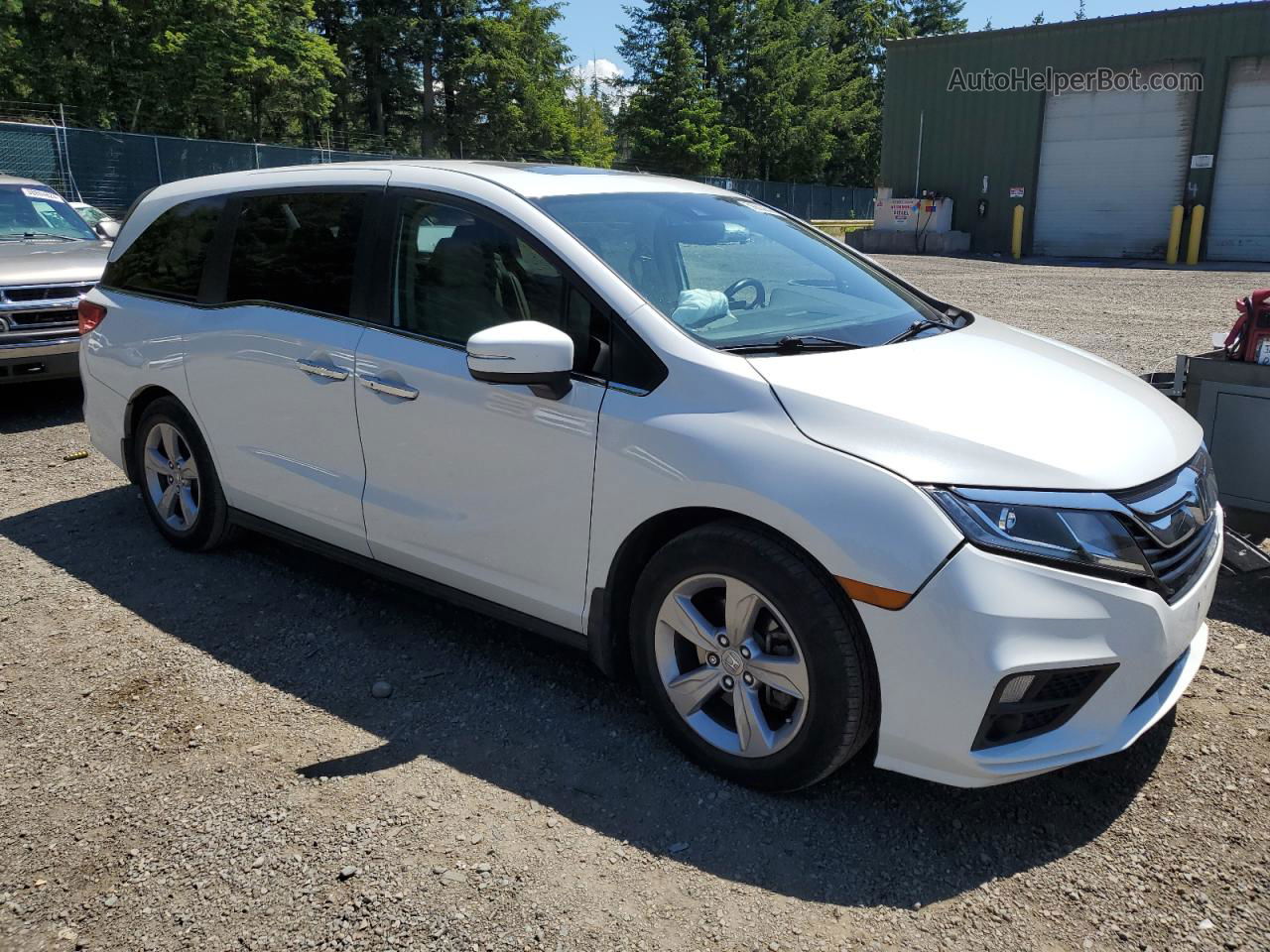 2020 Honda Odyssey Exl White vin: 5FNRL6H70LB019429