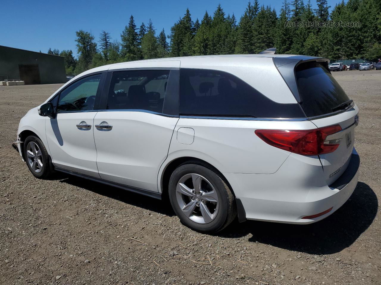 2020 Honda Odyssey Exl White vin: 5FNRL6H70LB019429