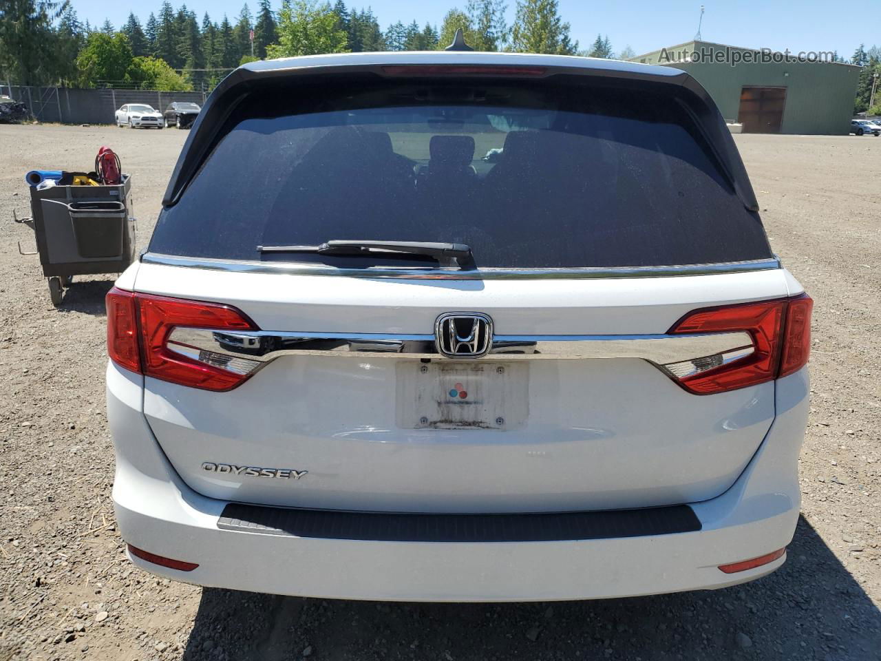 2020 Honda Odyssey Exl White vin: 5FNRL6H70LB019429