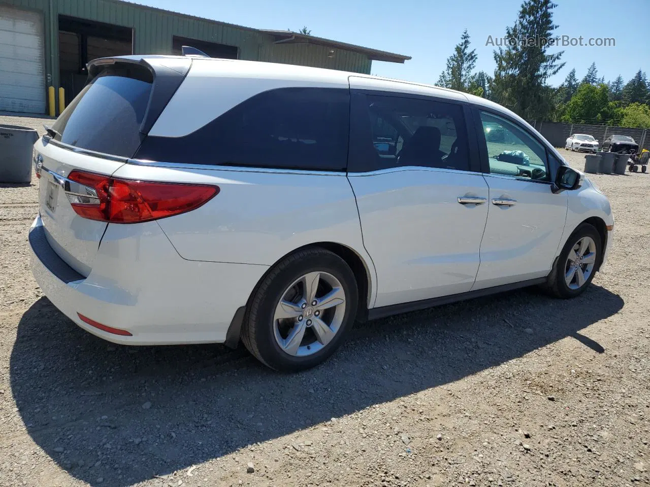 2020 Honda Odyssey Exl White vin: 5FNRL6H70LB019429