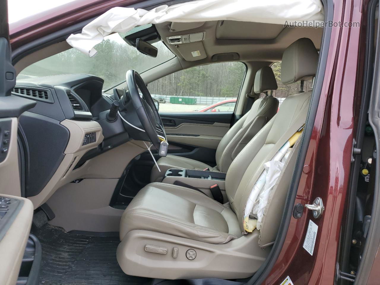 2020 Honda Odyssey Exl Burgundy vin: 5FNRL6H70LB049188