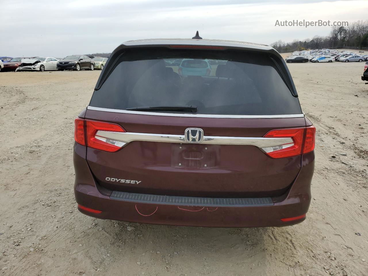 2020 Honda Odyssey Exl Burgundy vin: 5FNRL6H70LB049188