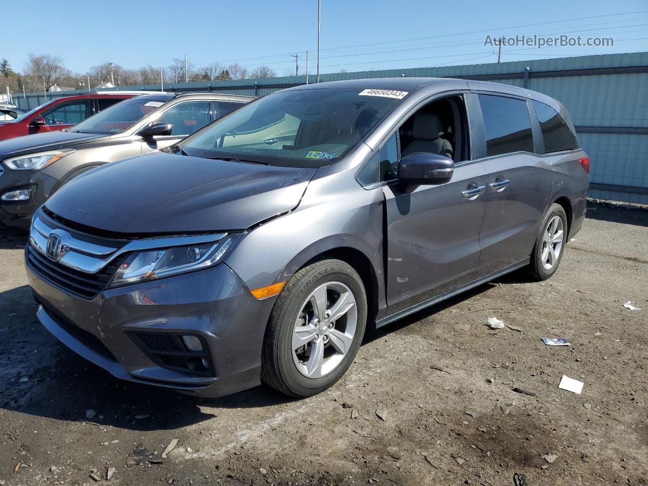 2020 Honda Odyssey Exl Gray vin: 5FNRL6H70LB057727