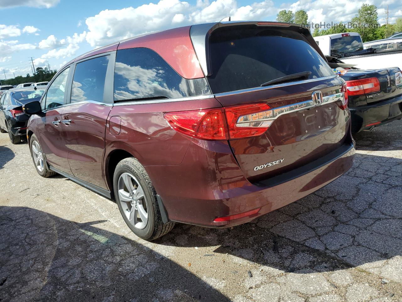 2020 Honda Odyssey Exl Maroon vin: 5FNRL6H70LB063477