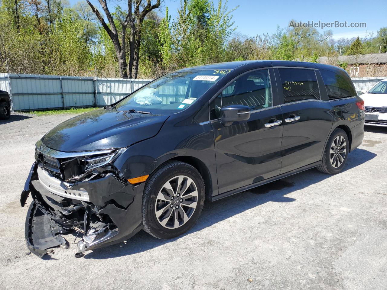 2021 Honda Odyssey Exl Черный vin: 5FNRL6H70MB009744