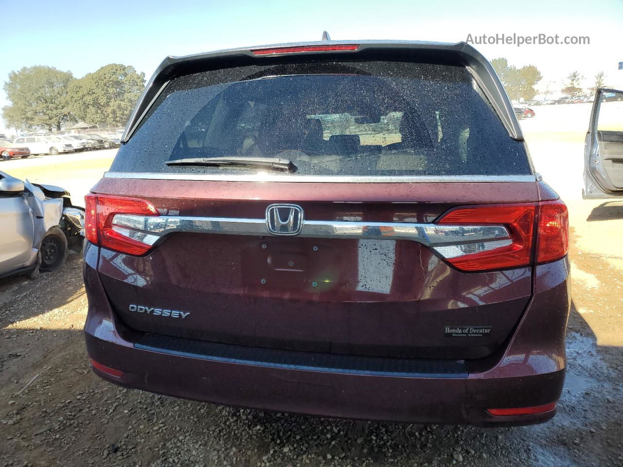 2019 Honda Odyssey Exl Бордовый vin: 5FNRL6H71KB015923