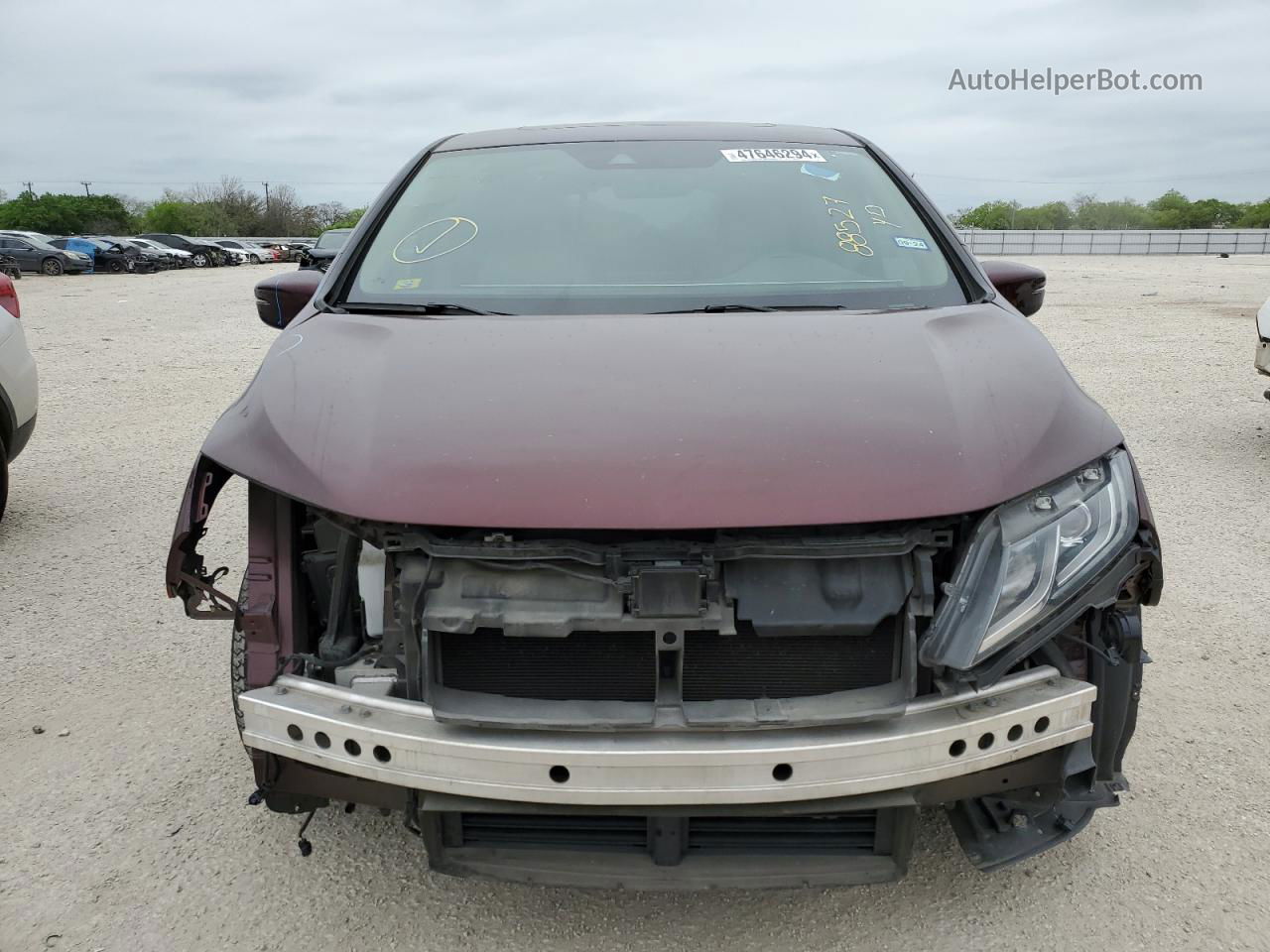 2019 Honda Odyssey Exl Burgundy vin: 5FNRL6H71KB015937